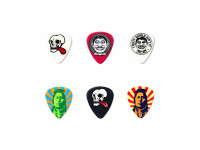 Dunlop John Van Hamersveld Conjunto de 6 palheta Calibre Médio Dunlop John Van Hamersveld Conjunto de 6 palheta Calibre Médio